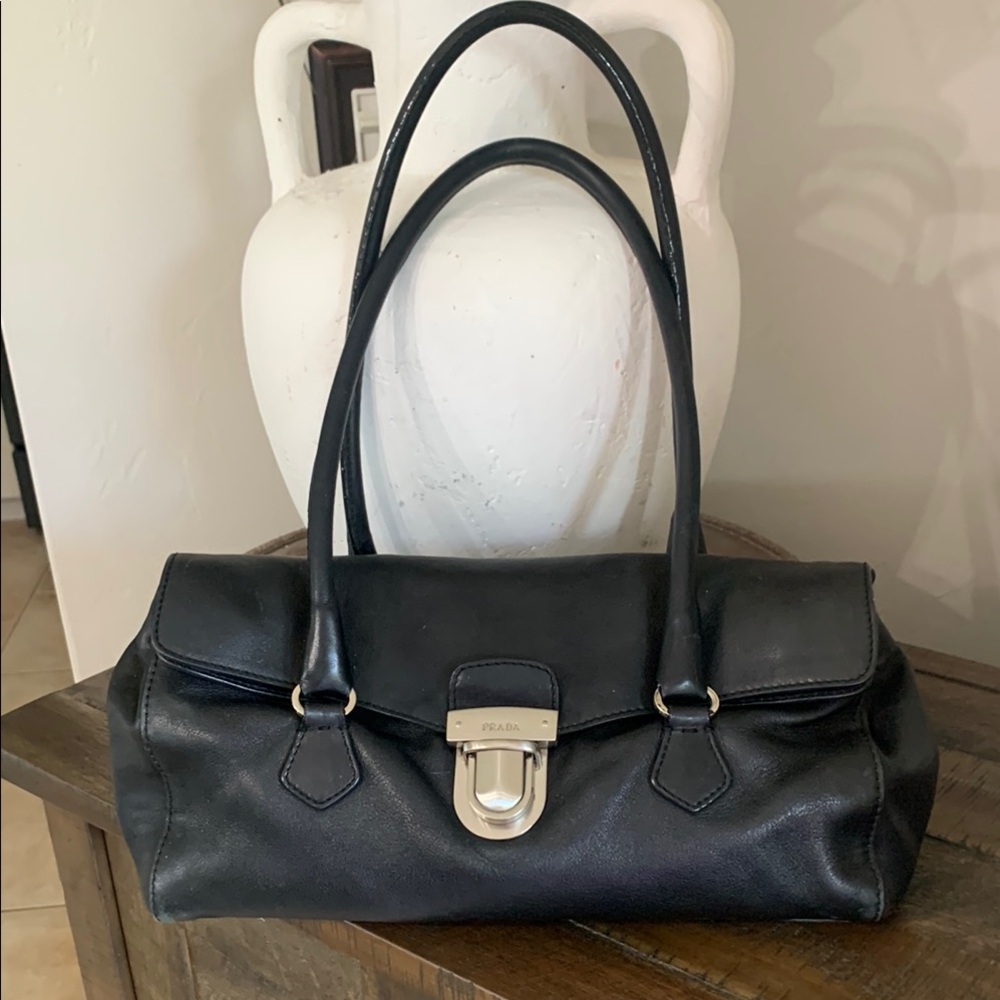 Prada Black Leather Handbag